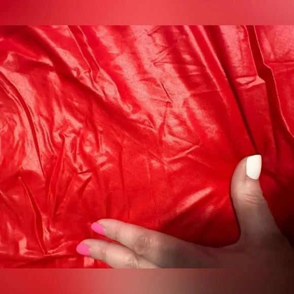 LLOYD ALLEN Vintage Nylon Rain Jacket Red Women’s Size s - Picture 4 of 8